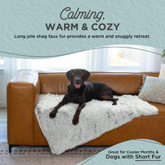 Best Friends by Sheri calming shag blanket nap setup—plush fur for restful naps.