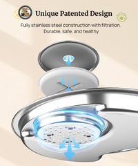 BEST JAJA cordless fountain highlights portable design for patio or camping hydration