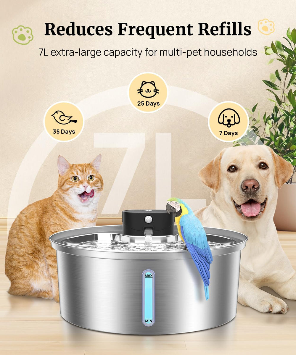 BEST JAJA 5-stage filtration helps maintain fresh water with debris and hair capture