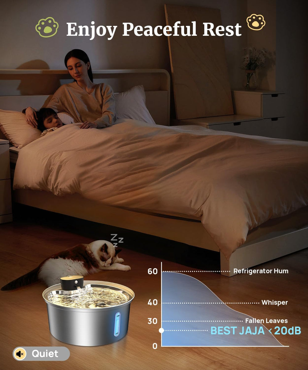 BEST JAJA ultra-quiet pump keeps hydration flowing without disturbing quiet homes