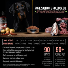 Best Paw Nutrition omega-3 oil provides EPA and DHA for healthier coats.