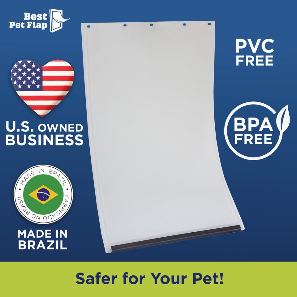 Best Pet Flap large replacement flap BPA-free material for pet safety.