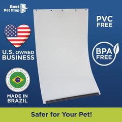 Best Pet Flap large replacement flap BPA-free material for pet safety.