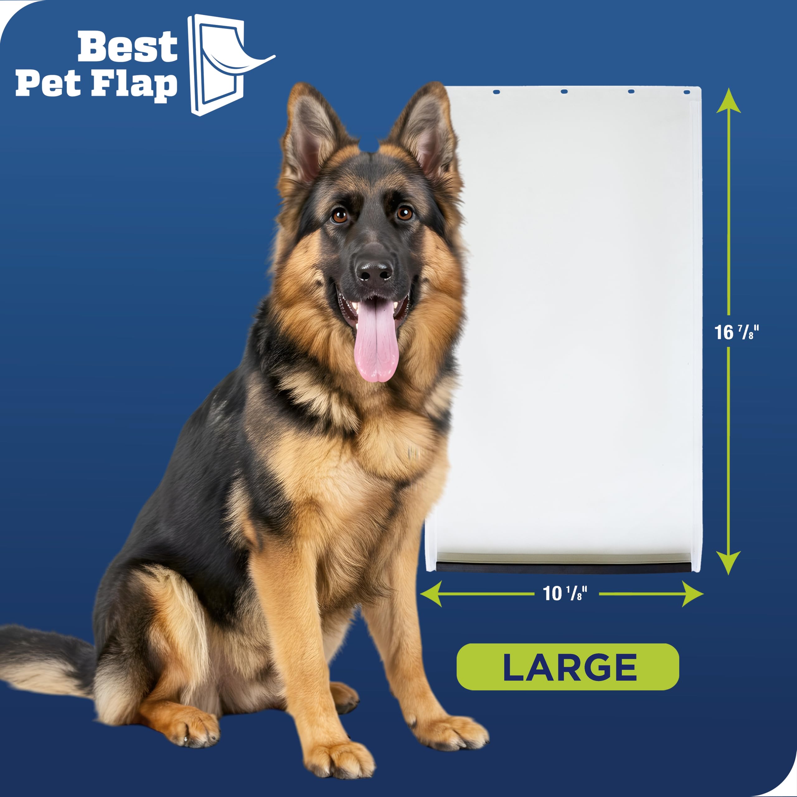 Best Pet Flap large replacement flap weather resistance in drafty entryways.
