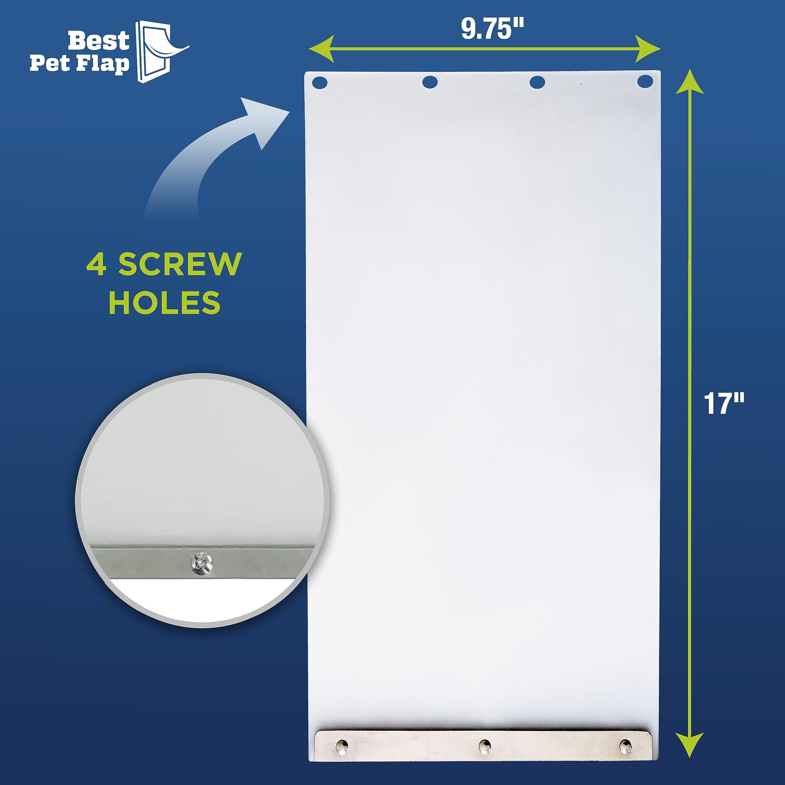 Best Pet Flap XL BPA-free, non-PVC construction adds safety without sacrificing flexibility.