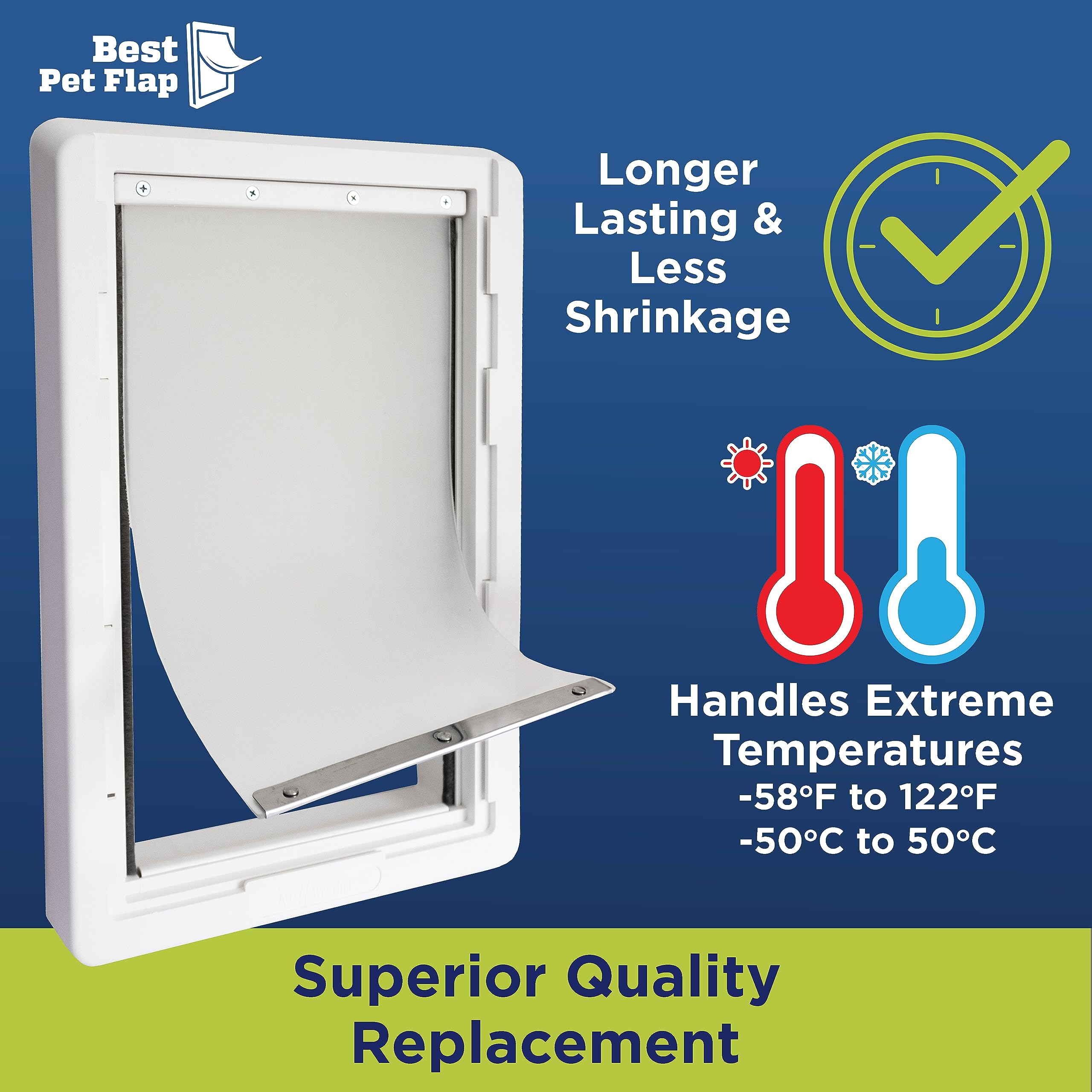 Best Pet Flap XL compatible with Ideal Pet RWRFXL openings for durable, long-lasting performance.