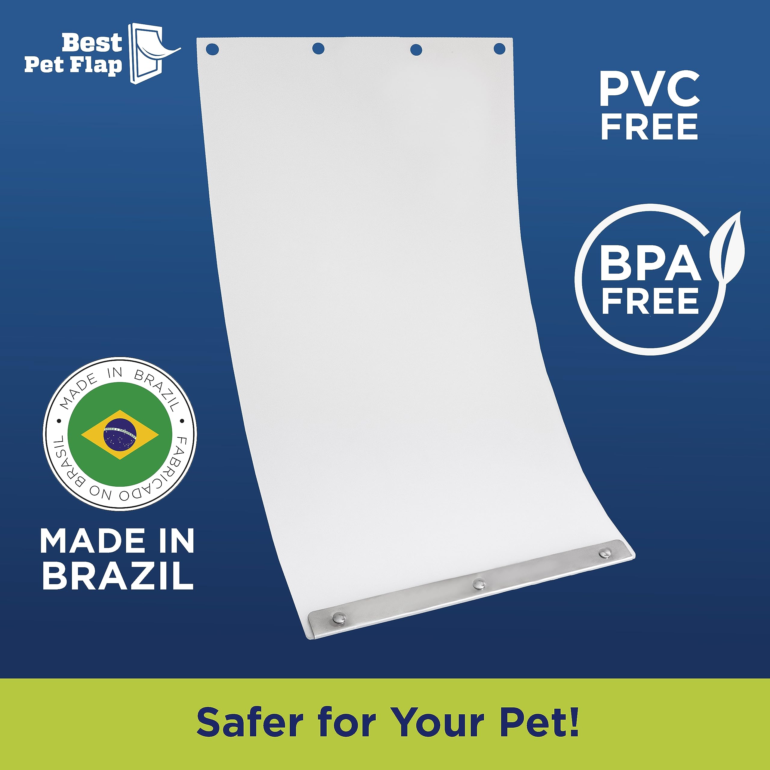 Best Pet Flap XL durable, weather-resistant design reduces shrinkage and helps keep drafts at bay.