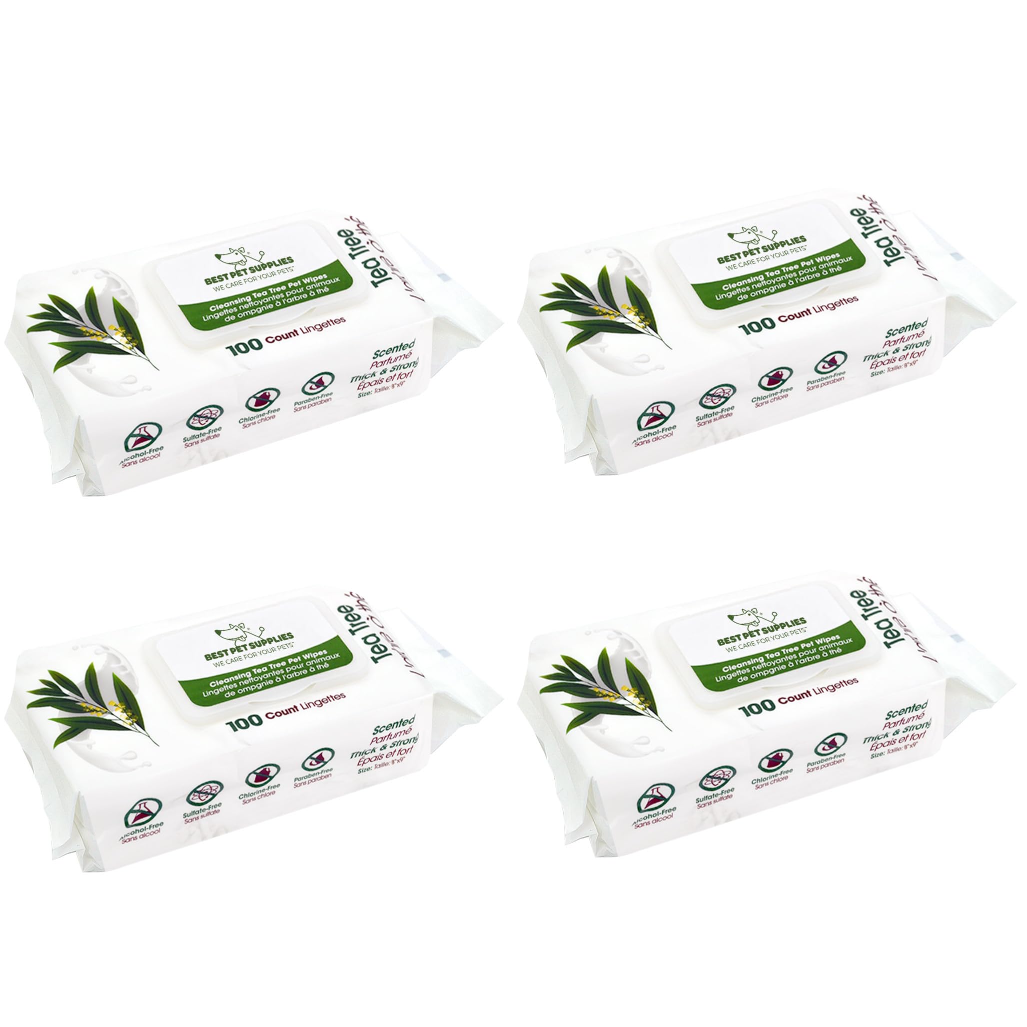 Best Pet Supplies 8x9 large dog wipes for paws, keeping messes under control.
