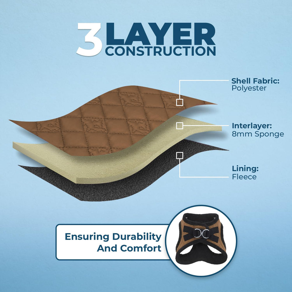 Best Pet Supplies plush lining keeps pets comfortable on chilly days.