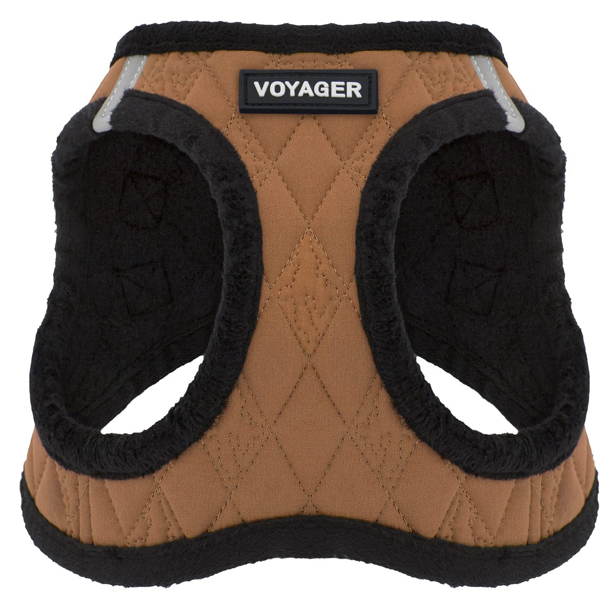 Best Pet Supplies all-weather harness close-up in beige plush for cozy walks.