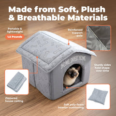 Best Pet Supplies covered cat cave suitable for small dogs and cats.