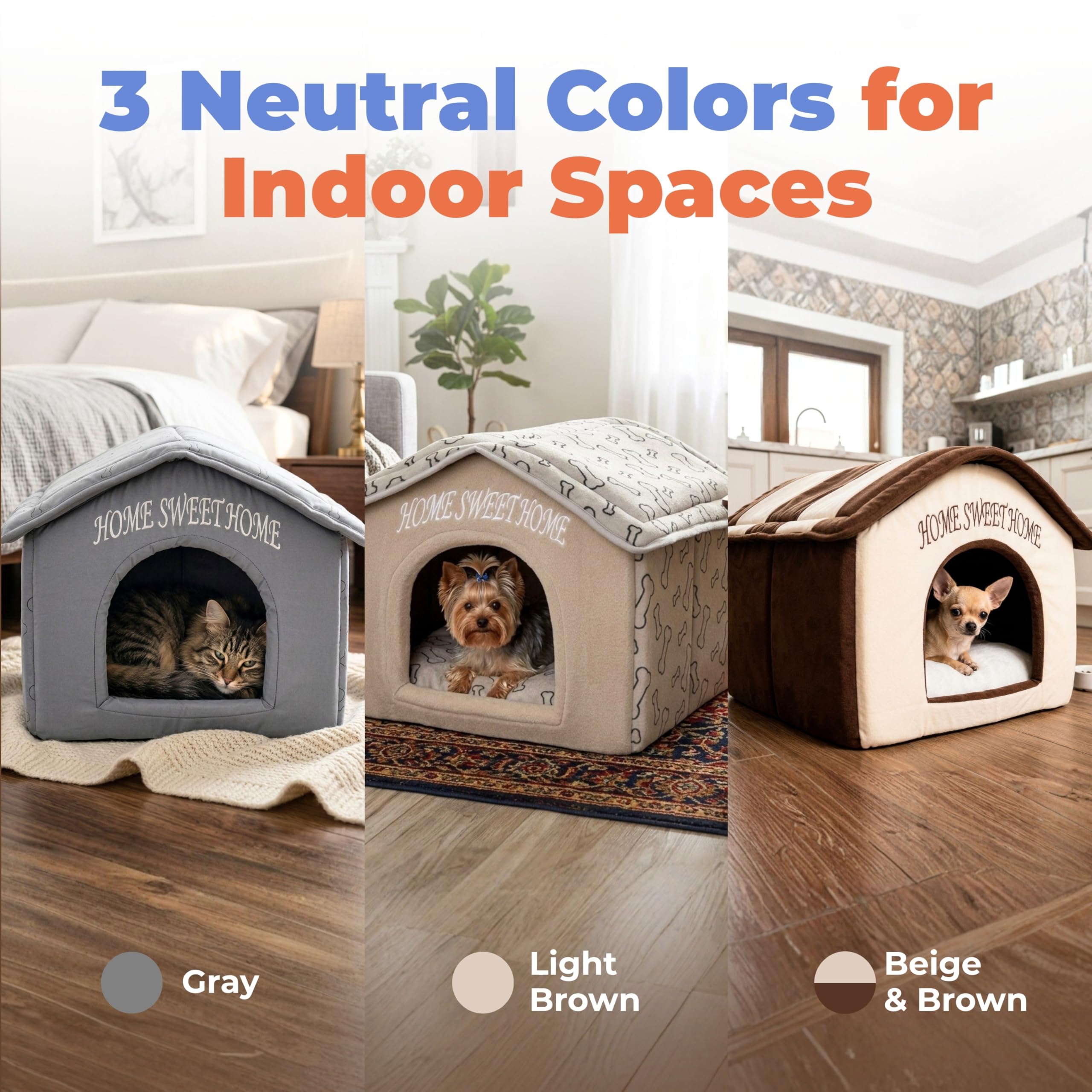 Best Pet Supplies machine-washable fabric for easy cleaning.