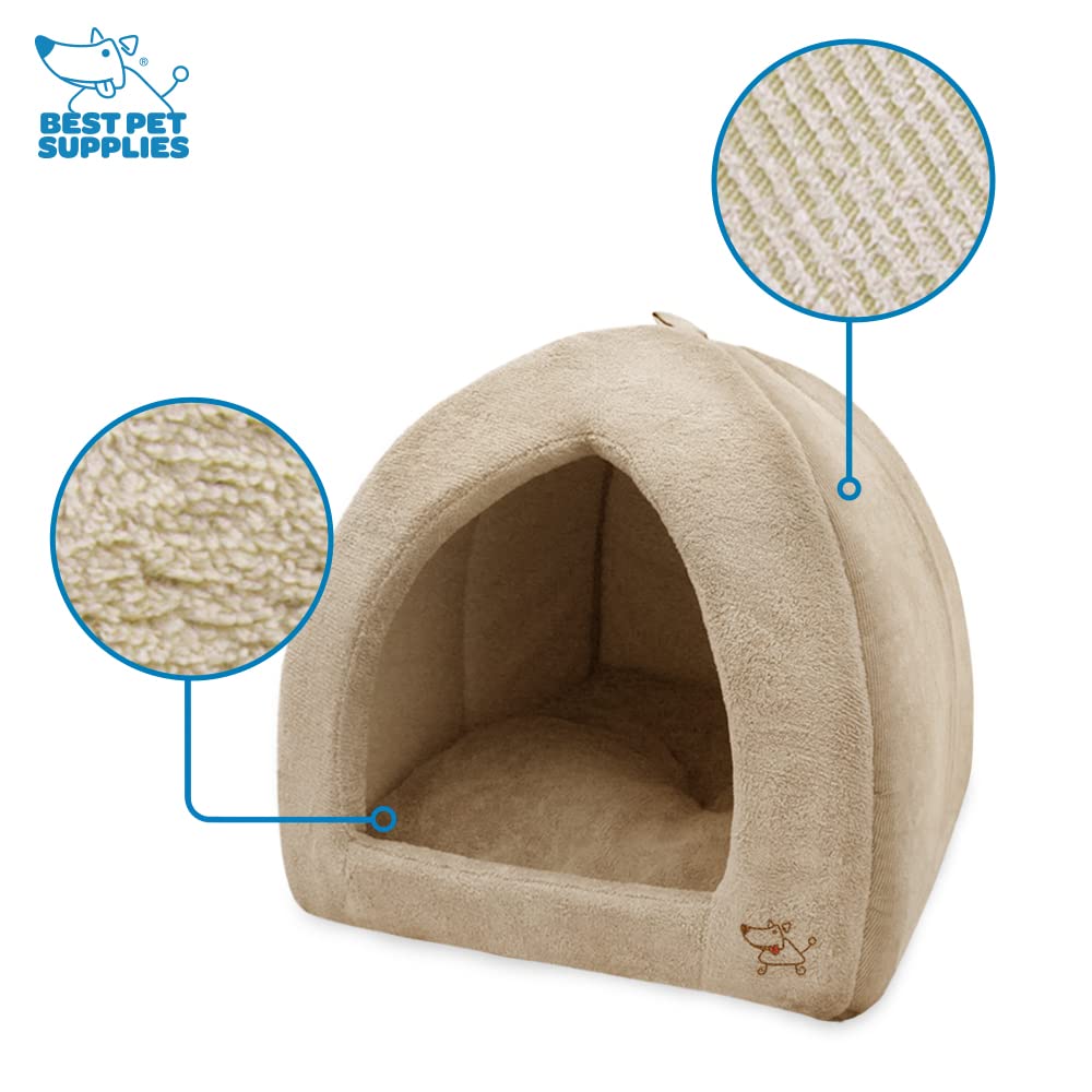 Best Pet Supplies machine-washable cat bed stays soft after gentle cycles.