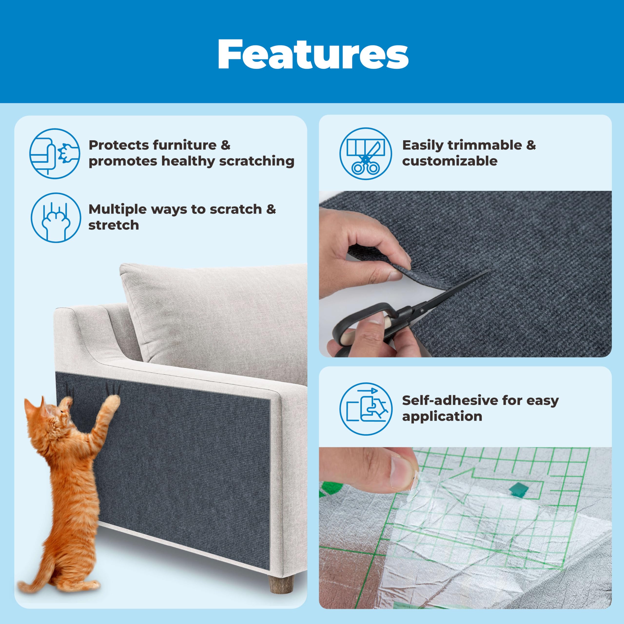 Eco-friendly Catify materials keep pets safe while guarding upholstery.