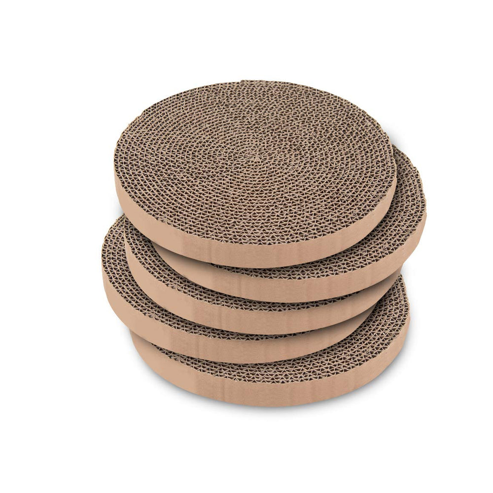 Best Pet Supplies Catify Spin N Scratch round replacement pad for daily play and claw care