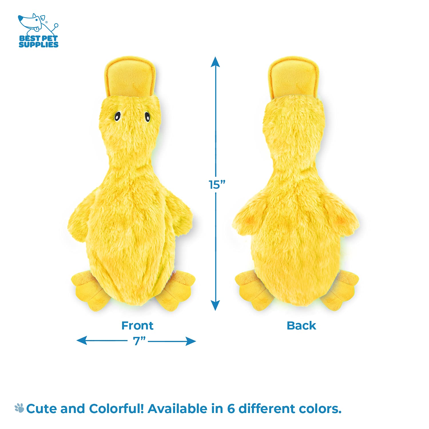 Best Pet Supplies yellow stitching highlights strong chew durability