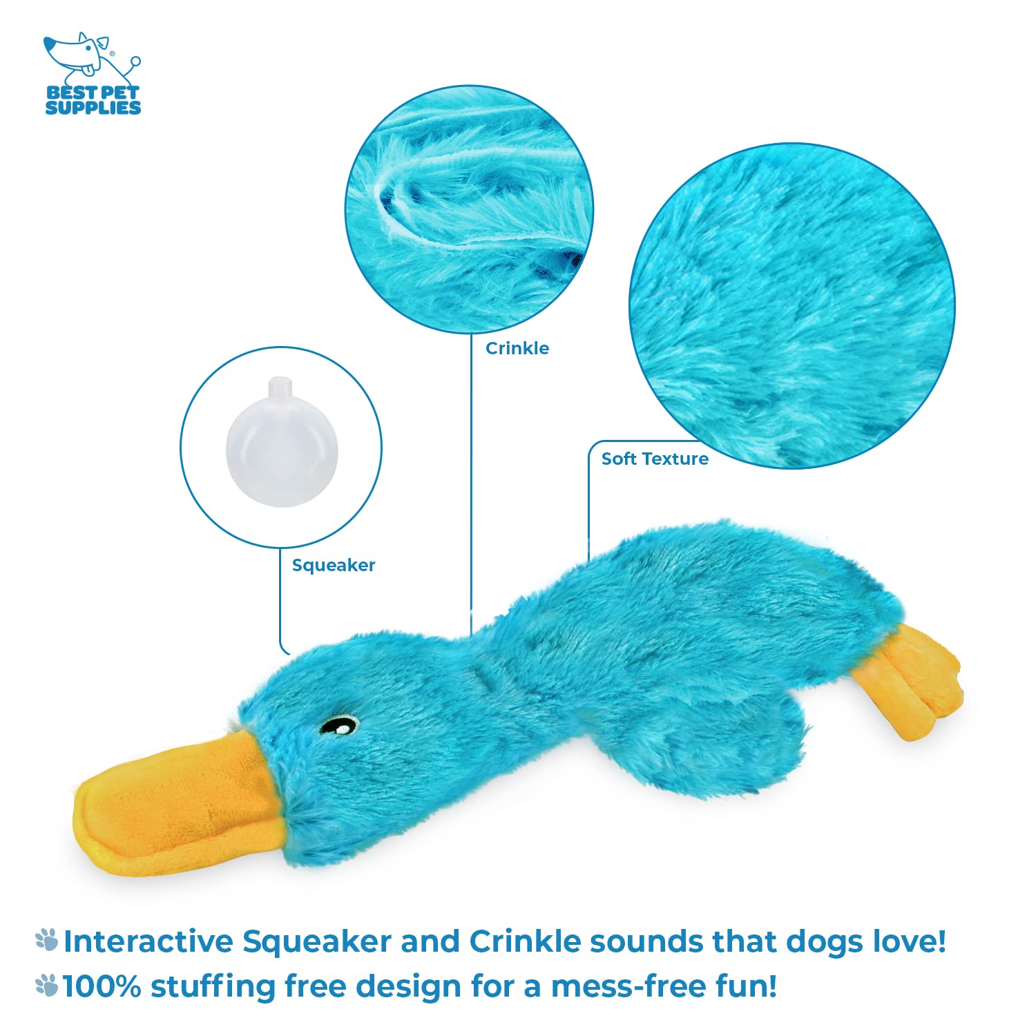 Best Pet Supplies turquoise no-mess design demonstrates easy cleanup