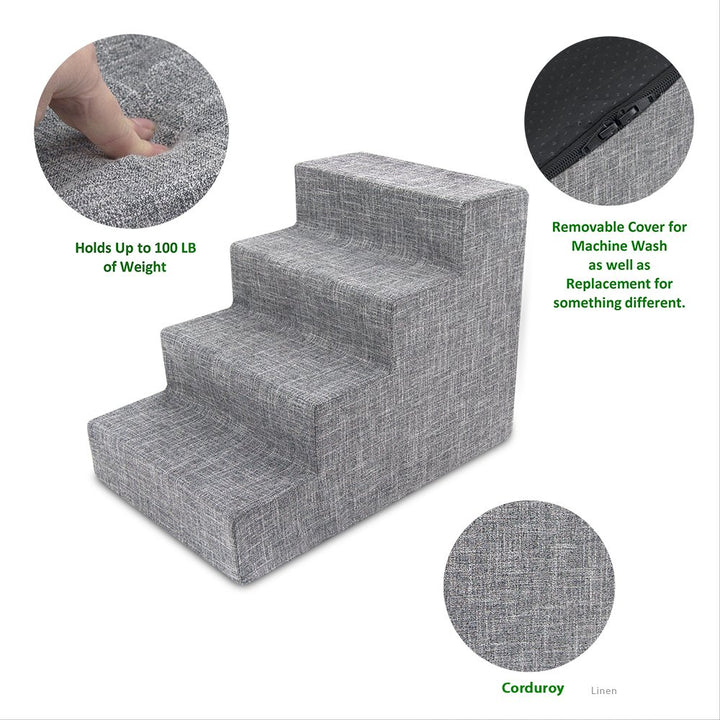 Close-up of CertiPUR-US foam texture on Best Pet Supplies stairs