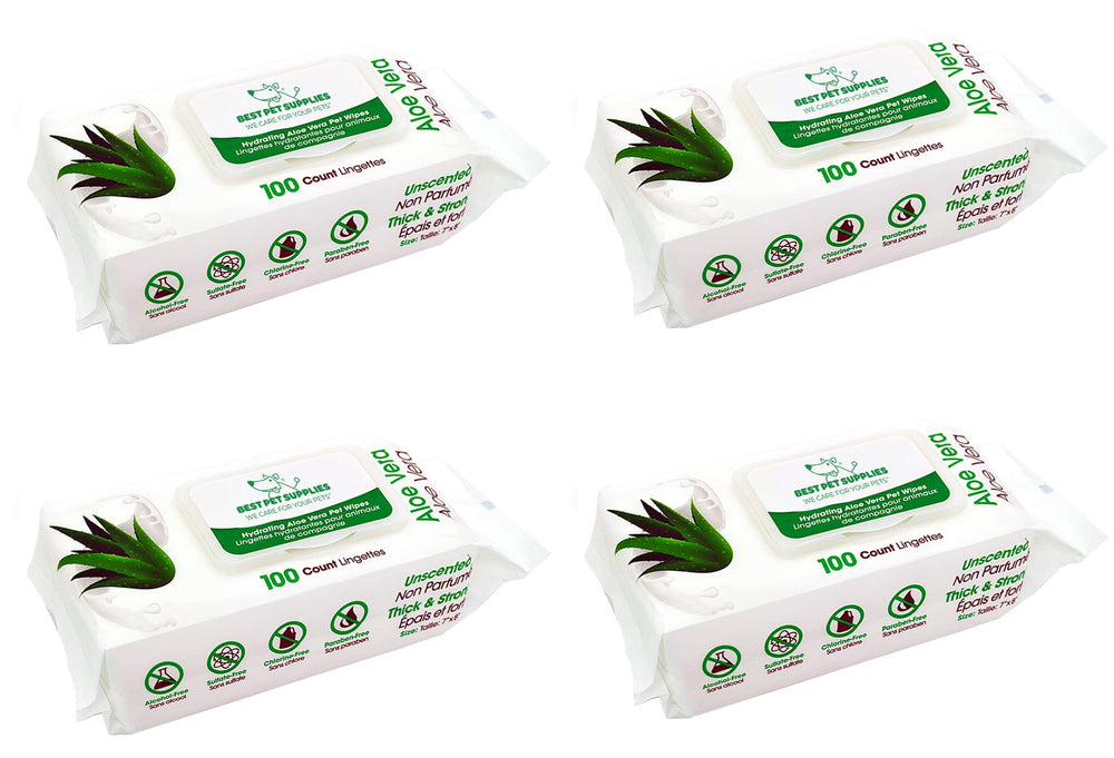 Best Pet Supplies dog wipes in 8x9 inch coverage for full cleanup after adventures.