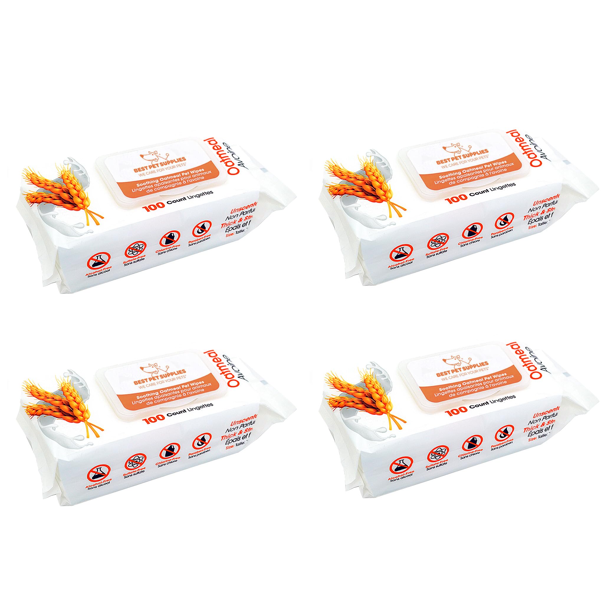Best Pet Supplies dog wipes 8x9 large coverage for complete cleanup