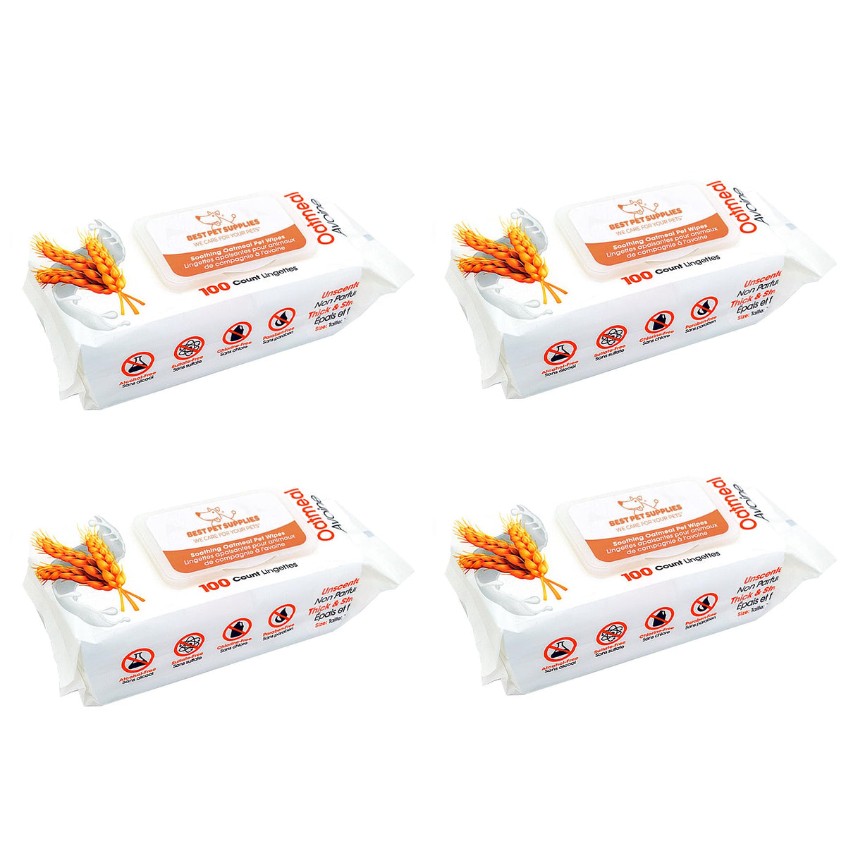 Best Pet Supplies dog wipes 8x9 large coverage for complete cleanup