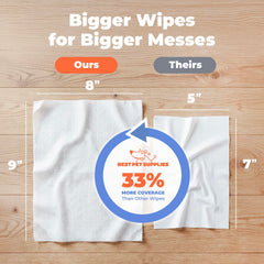Best Pet Supplies dog wipes with gentle formula for sensitive skin.