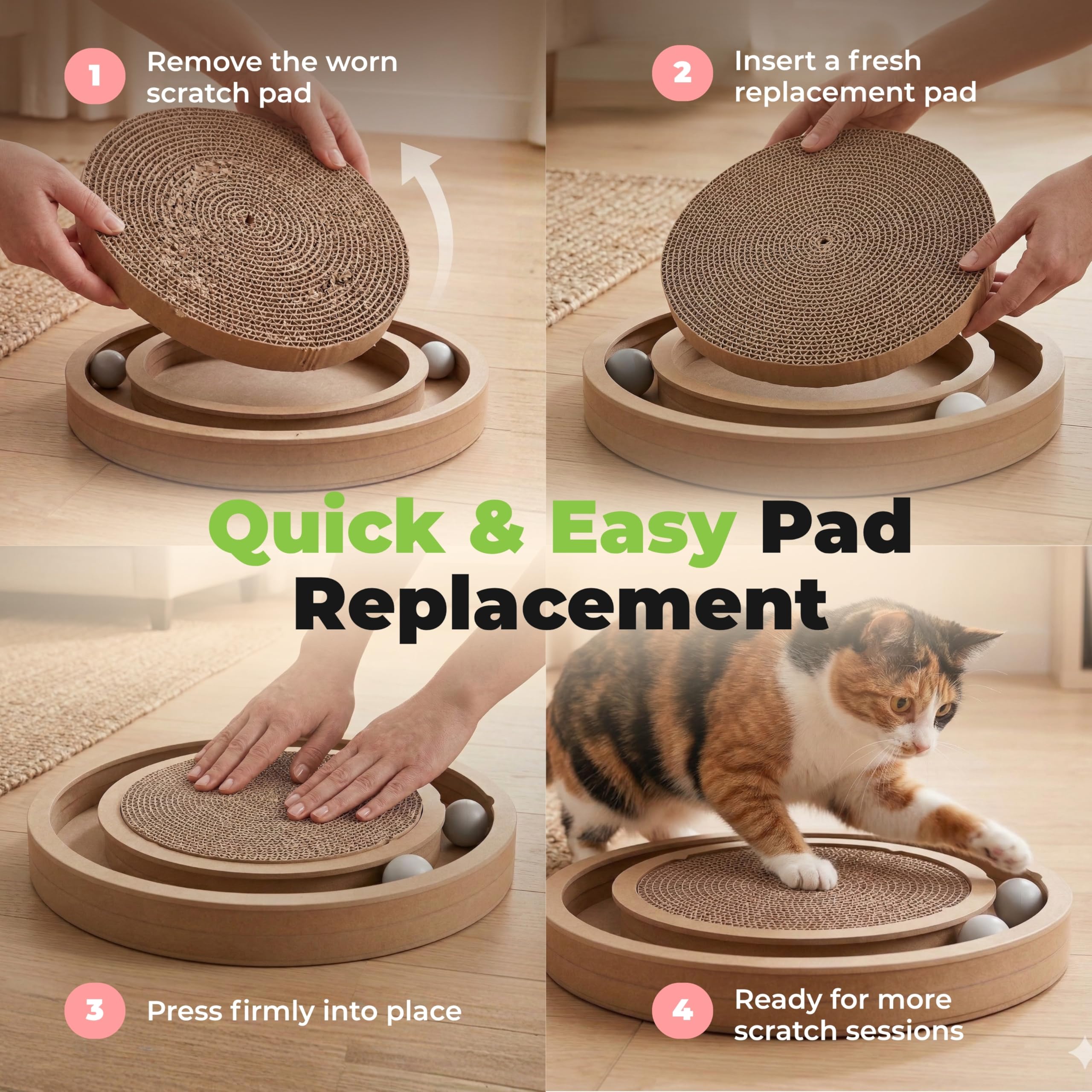 Best Pet Supplies five-pack cat scratcher pads ensure ready replacements