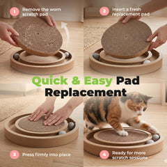 Best Pet Supplies five-pack cat scratcher pads ensure ready replacements