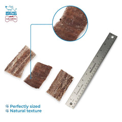 Packaging label for Best Pet Supplies Gigabite Beef Esophagus Sticks highlighting rawhide-free chew option.
