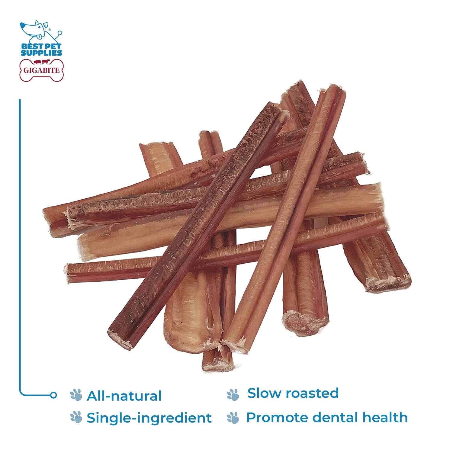 Best Pet Supplies GigaBite bully sticks dog-chew-action for rawhide-free satisfaction
