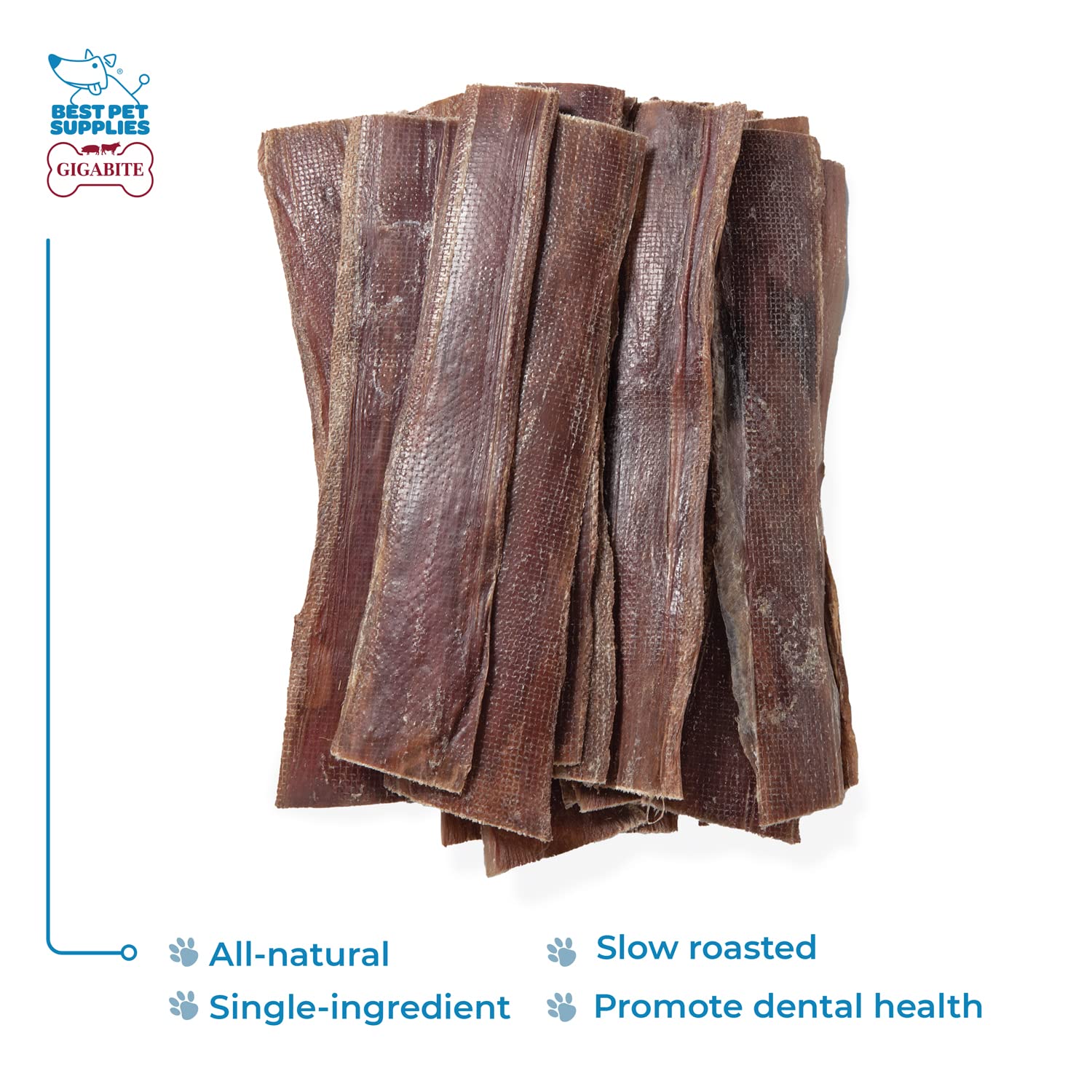 GigaBite rawhide-free dog chew shown as a safe alternative.