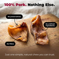 Best Pet Supplies GigaBite whole pig ears for dogs, a satisfying natural chew.