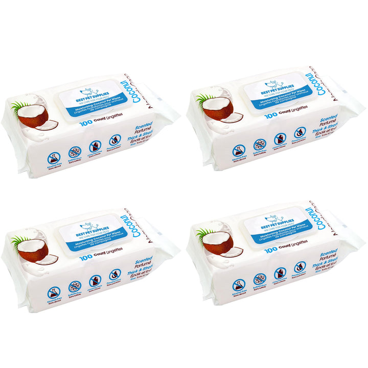 Best Pet Supplies large dog wipes 8x9 inch coverage for muddy paws after outdoor adventures