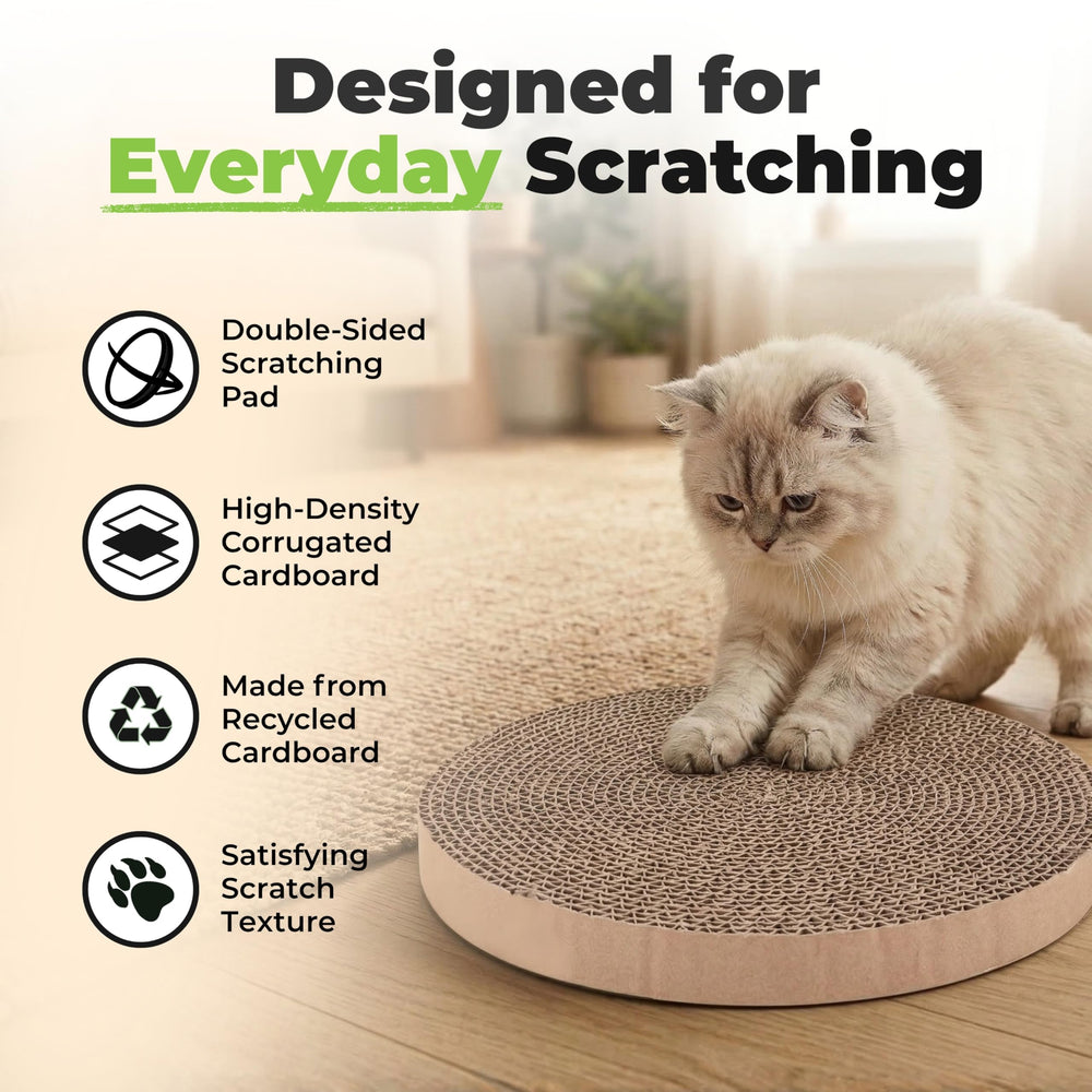 Best Pet Supplies natural corrugated cardboard surface provides satisfying indoor scratching