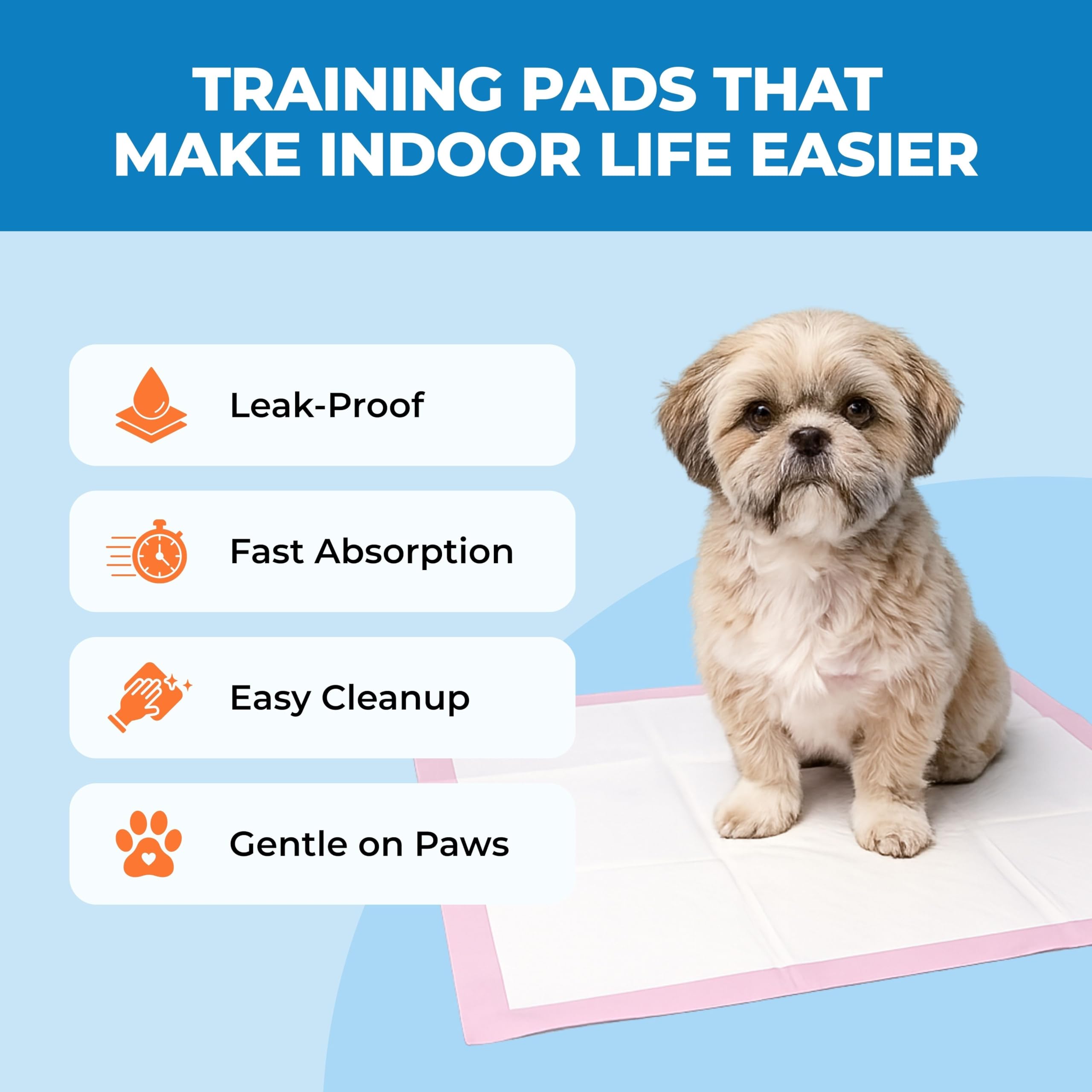 Best Pet Supplies puppy pads quick-dry surface keeps paws dry