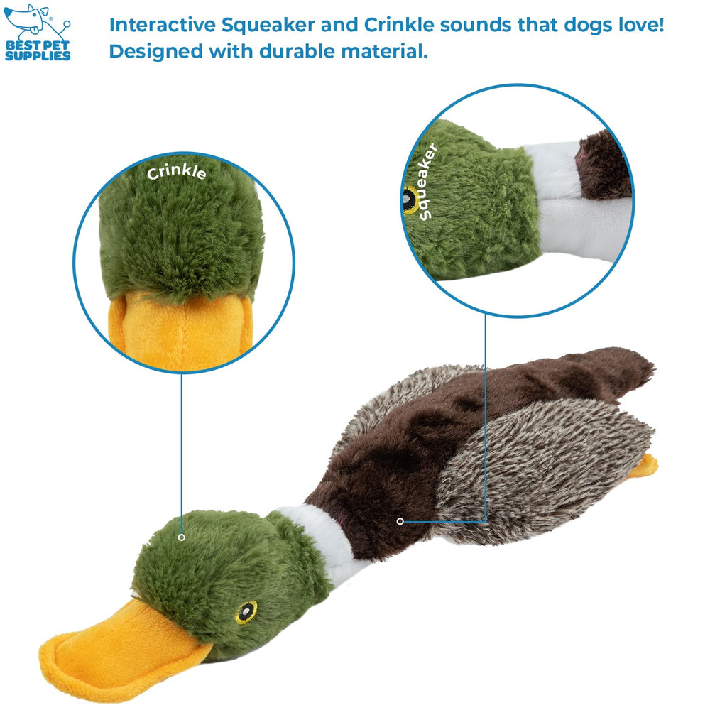 Best Pet Supplies soft stuffed toy duck with gentle stuffing