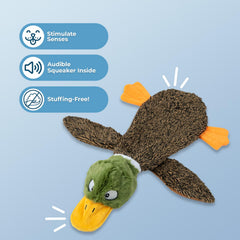 Best Pet Supplies squeaky alligator toy designed for stimulating play and gentle teething