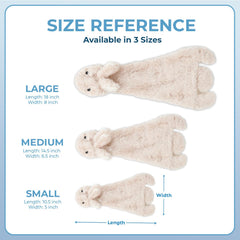 Best Pet Supplies squeaky raccoon toy, versatile for dogs of all sizes