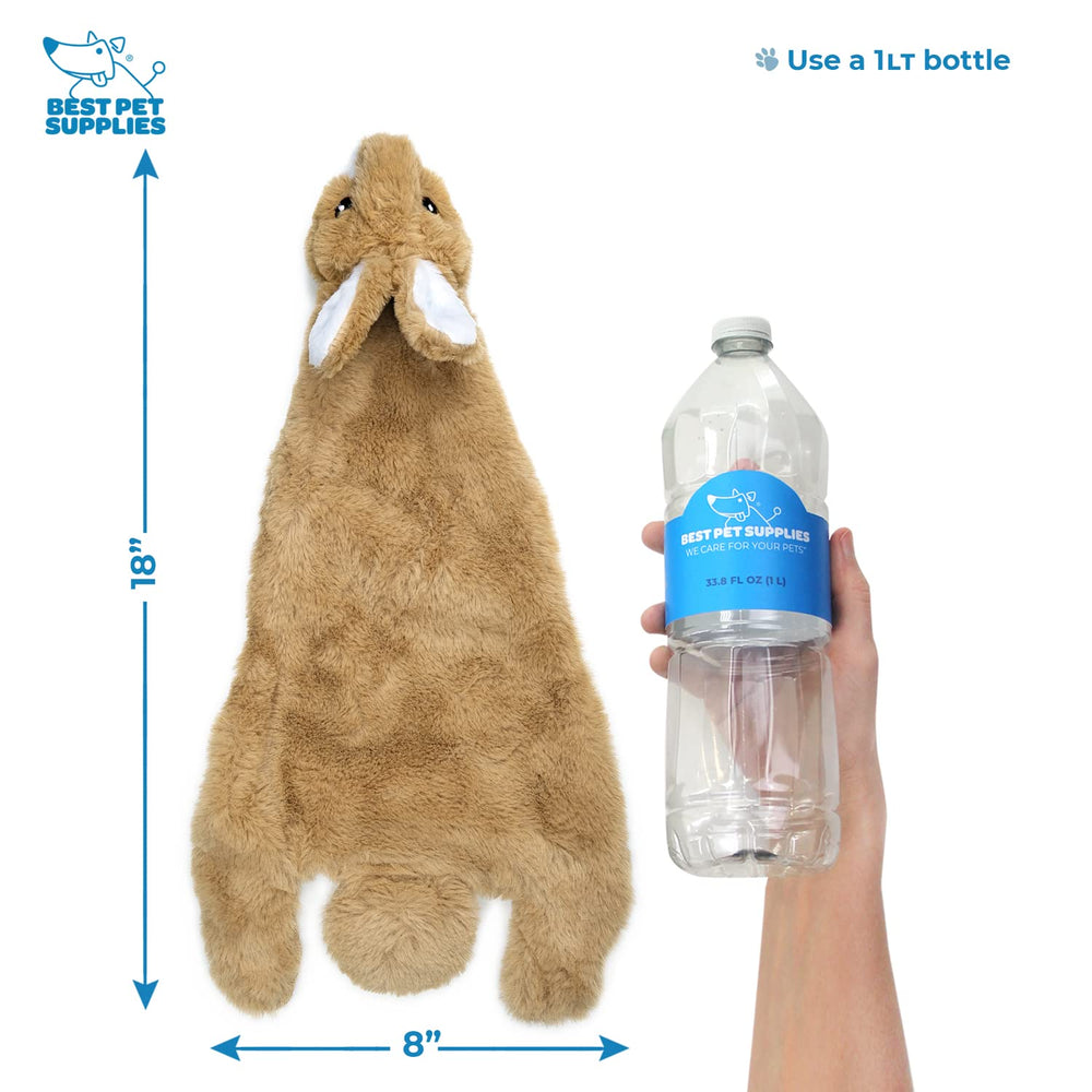 Best Pet Supplies stuffing-free dog toy with Velcro bottle for crunch