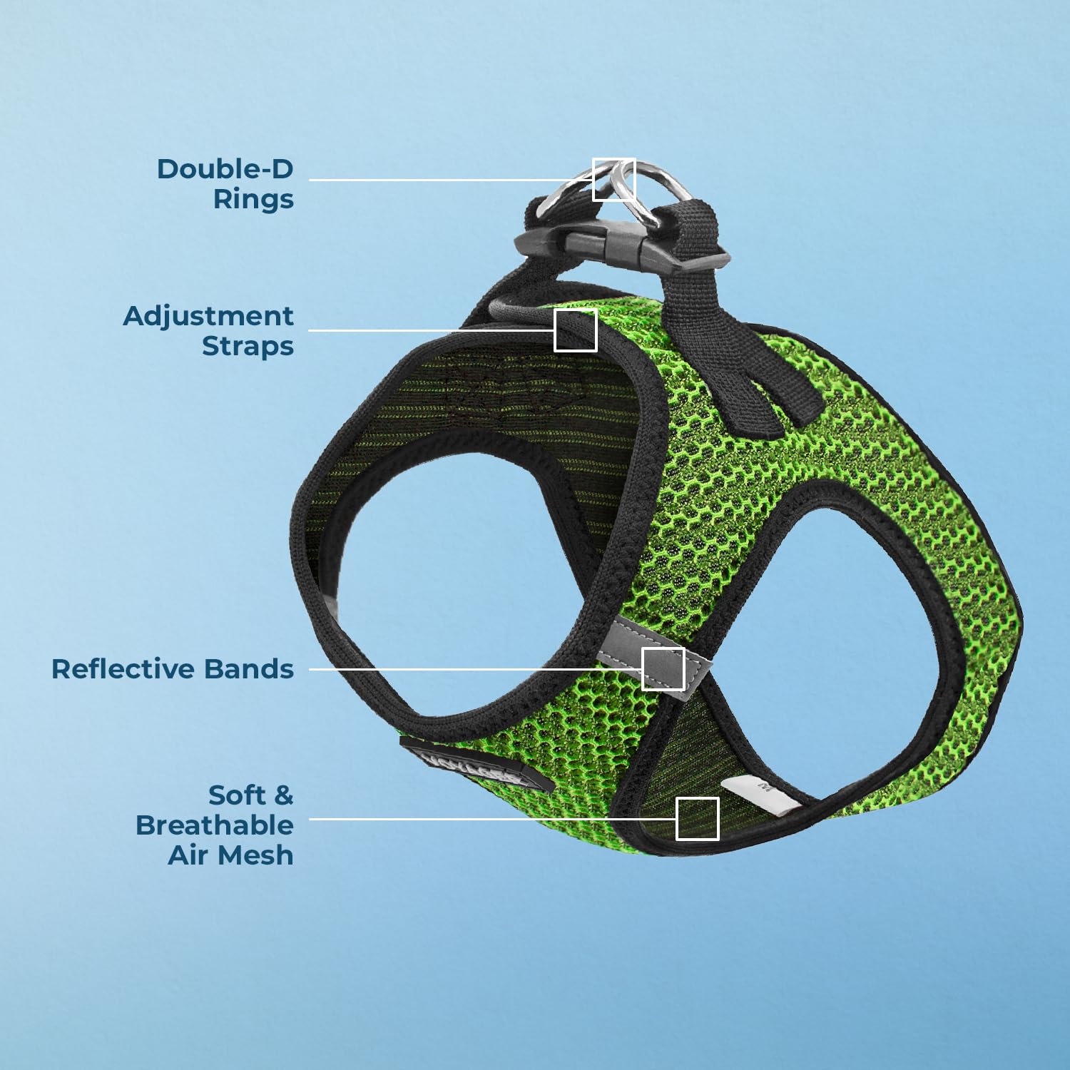 Best Pet Supplies Voyager breathable air mesh keeps pets comfortable in all seasons.