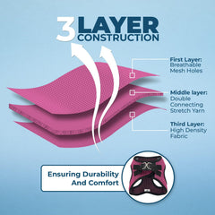 Breathable air mesh material used in the Voyager harness for year-round comfort