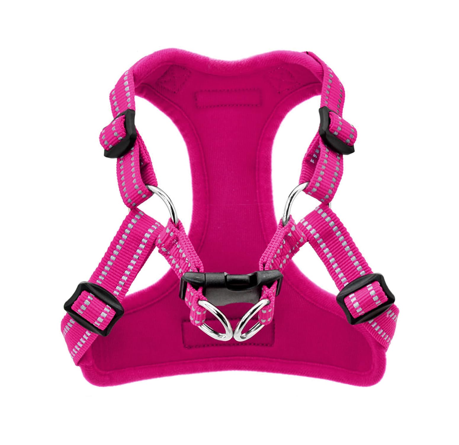 Secure clip closure on Voyager harness for quick, fuss-free securing
