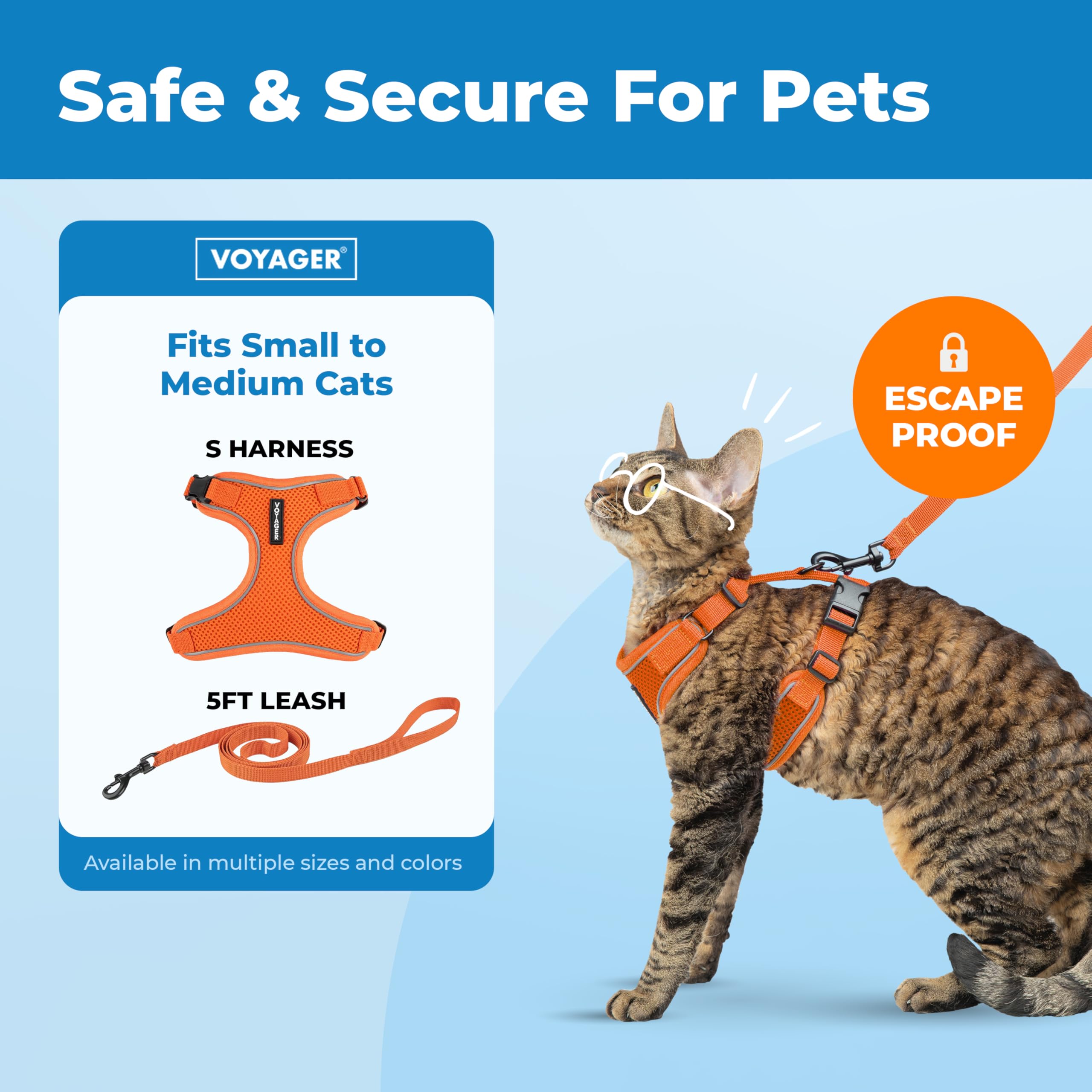 Best Pet Supplies Voyager harness neck and chest adjustments for secure, customizable fits.