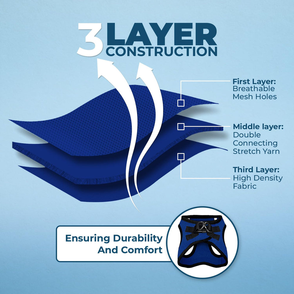 best pet supplies voyager hook-and-loop fastener ensures quick secure fit