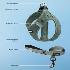 Best Pet Supplies Voyager 5ft leash with neoprene handle for comfortable grip.