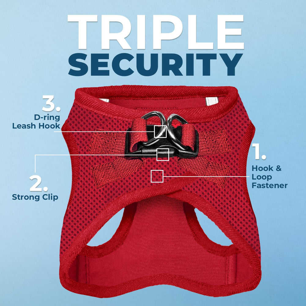 Voyager harness with reflective bands for improved visibility during dawn or dusk