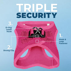 Best Pet Supplies Voyager harness with reflective bands for low-light visibility.