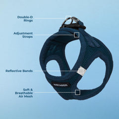 Best Pet Supplies Voyager reflective bands improve visibility during low light strolls.