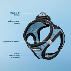 Best Pet Supplies Voyager secure closure with hook-loop fastener for quick, safe on/off.