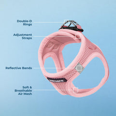Best Pet Supplies Voyager Step-in Air Harness buckle and Velcro secure for triple safety.